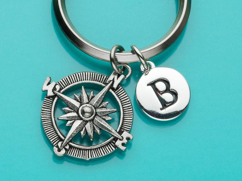 Schlüsselanhänger, Schlüsselring Kompass, Erste Keychain, Personalisierte Benutzerdefinierte Schlüsselanhänger Charm, 81 von promisemeeverything2