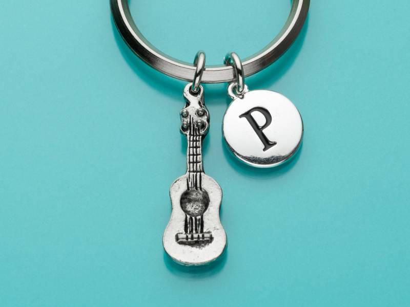 Schlüsselanhänger Gitarre, Gitarre Schlüsselanhänger, Musiker Musikinstrument, Personalisierte Benutzerdefinierte Charme Schlüsselbund, 172 von promisemeeverything2