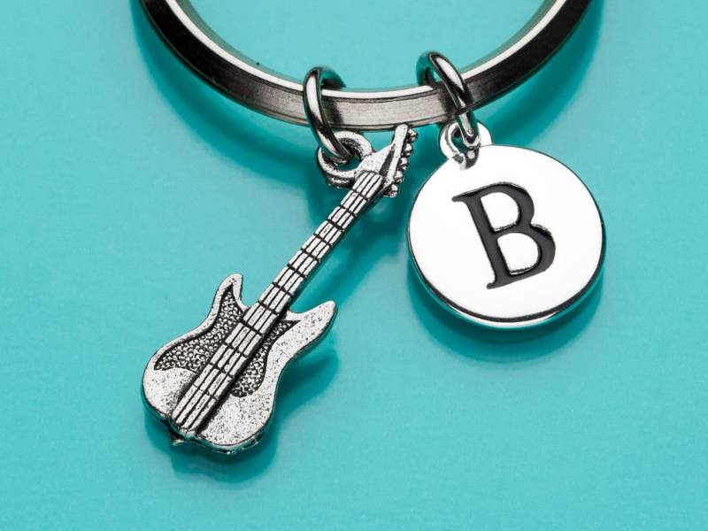 Schlüsselbund E-Gitarre, E-Gitarre Schlüsselanhänger, Musikinstrument Charme, Ursprüngliche Benutzerdefinierte Keychain Keychain, Personalisierte 120 von promisemeeverything2