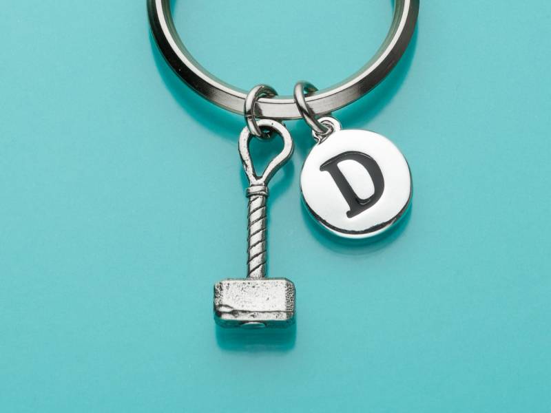 Thors Hammer Keychain, Key Ring, Keyring, Anfängliche Personalisierte Schlüsselanhänger, Benutzerdefinierte Charme 355 Thors Hammer Keychain, Key Ring, Keyring, Anfängliche Personalisierte Schlüsselanhänger, Benutzerdefinierte Charme 355 von promisemeeverything2