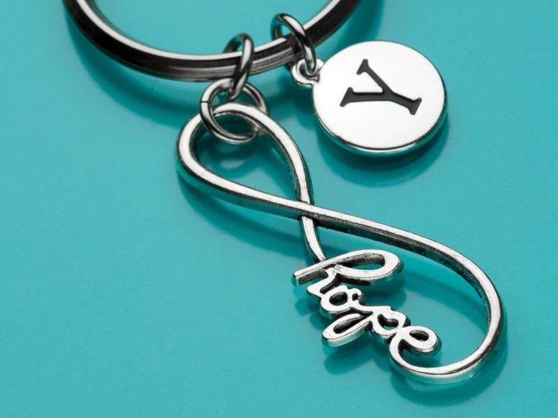 Unendlich Hope Keychain, Infinity Hoffnung Schlüssel Ring, Hoffen Immer, Anfängliche Personalisierte Benutzerdefinierte Keychain Charme 195 von promisemeeverything2