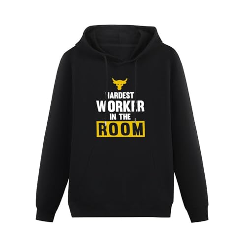 Iron Paradise Hardest Worker In The Room Workout Project Rock Man Hoodys Tops Black L von propr