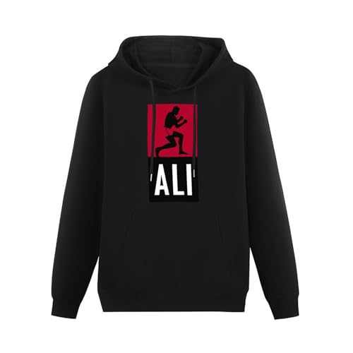 propr Ali Long Sleeve Hoody with Pocket Sweatershirt Hooded Muhammad Boxing Legend New Black L von propr