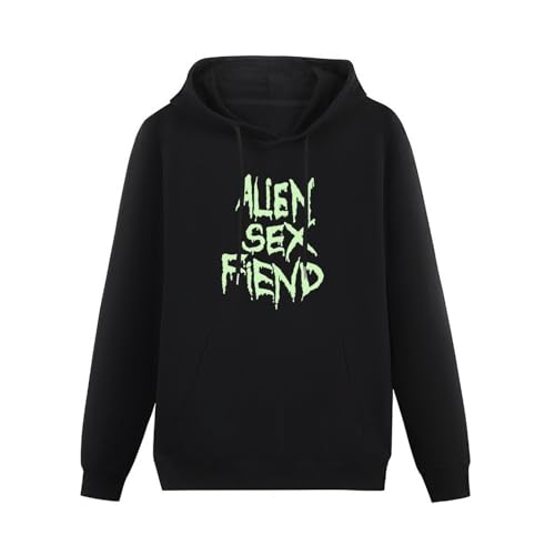 propr Alien Sex Fiend Hoody Green Band Logo New Mens Black Men Black 3XL von propr