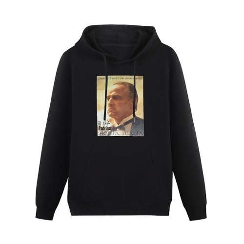 propr Godfather Don Corleone Padrino Mens Hoody Sicilia Italia Poster Brando Mafia Black L von propr