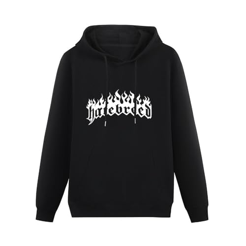 propr Hatebreed Long Sleeve Hoody with Pocket Sweatershirt Hooded with Drawing Pocket Black L von propr