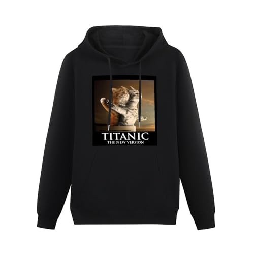propr Hoody Homme - Titanic Chat - Parodie Drôle Amusant Leonardo Dicaprio Iceberg Black XXL von propr