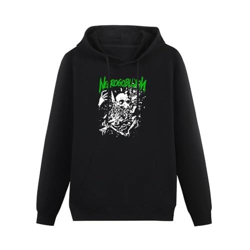 propr Nekrogoblikon Merch Nekrogoblikon Hoody Hoodie Long Sleeve Sweatshirt Dmn Hoodie Black 3XL von propr