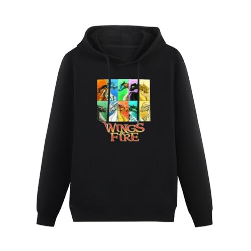 propr Wings of Fire - Dragonets Herren Damen Kinder Hoody - Standard- Hoody Black S von propr