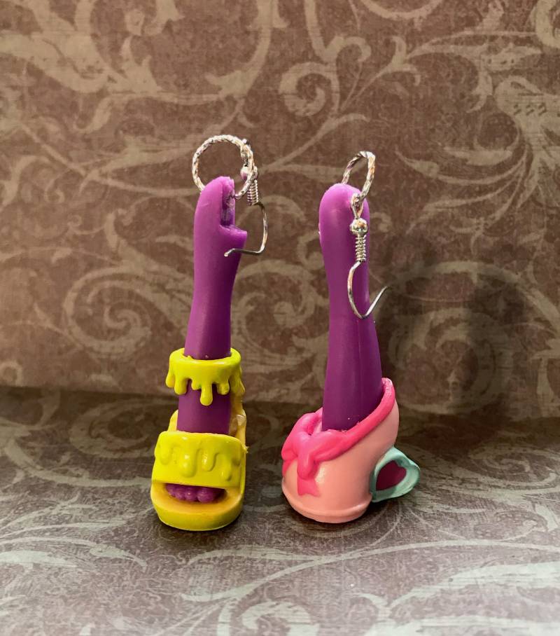 Zitrone Und Herz Puppe Schuhe Ohrringe Drag Queen Zitrone Und Herz Puppe Schuhe Ohrringe Drag Queen von proptarts2