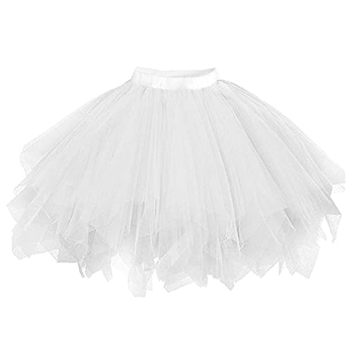 Tüllrock, Damen Karneval Kostüm Tüllrock Damen Tütü Minirock Tanzkleid 50er 60er Tütü Rock Petticoat Unterrock für Karneval Party Fasching Kostüm Cosplay von prota