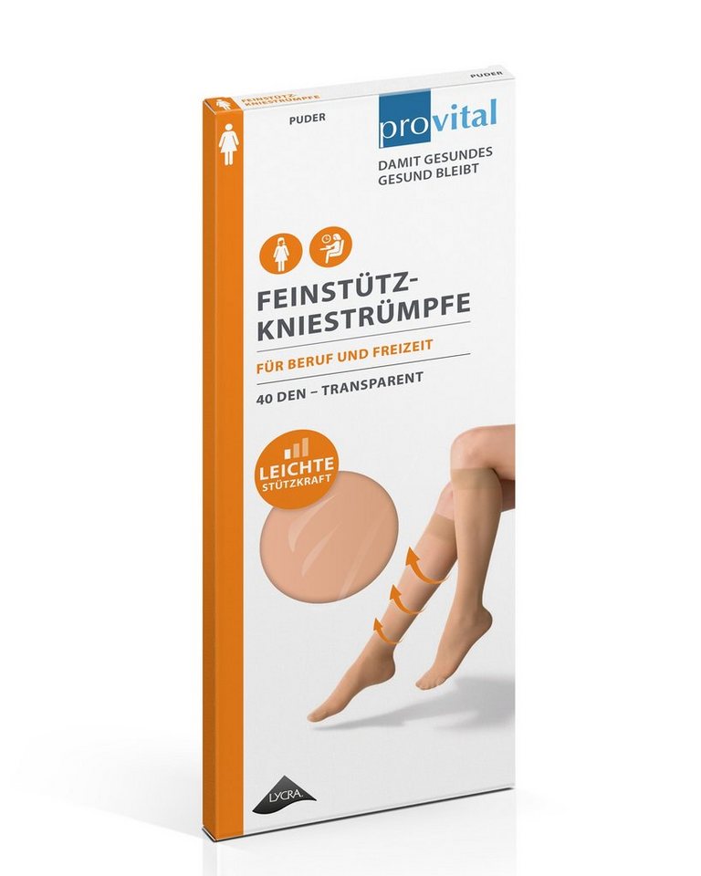 provital Socken 1000A141038 provital 40 DEN Damen Feinstützstrumpf abnehmende leichte Kompressionen für vitale Beine gegen müdes, schweres Gefühl von provital