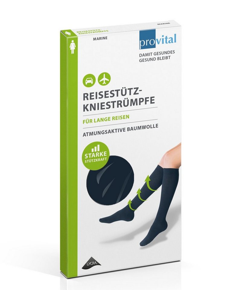 provital Socken provital Baumwoll-Damen-Kniestrumpf starke Kompression provital Baumwoll-Damen-Kniestrumpf starke Kompression von provital