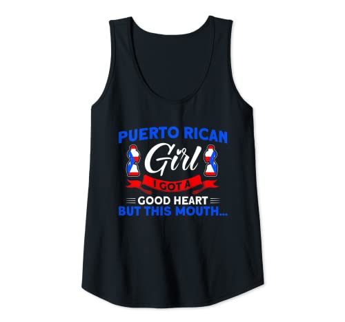 Damen Puerto Ricanisches Mädchen Gutes Herz puerto rico Tank Top von puerto rico Geschenk puerto ricanisch