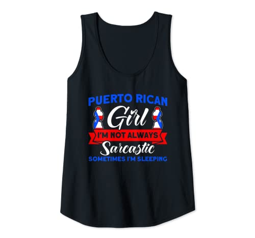 Damen Puerto Ricanisches Mädchen immer sarkastisch puerto rico Tank Top von puerto rico Geschenk puerto ricanisch