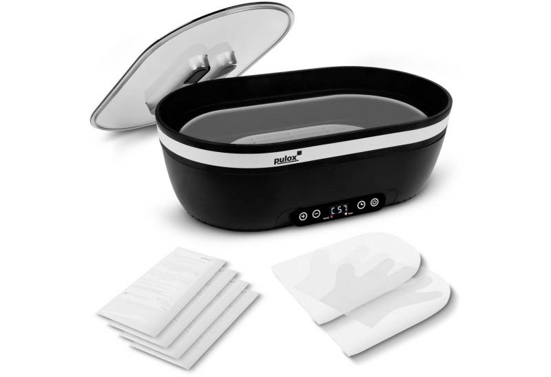 pulox Paraffinbad WB-4500 - Großes Paraffin-Wachsbad für Hände und Füße inkl. 4x Wachs von pulox