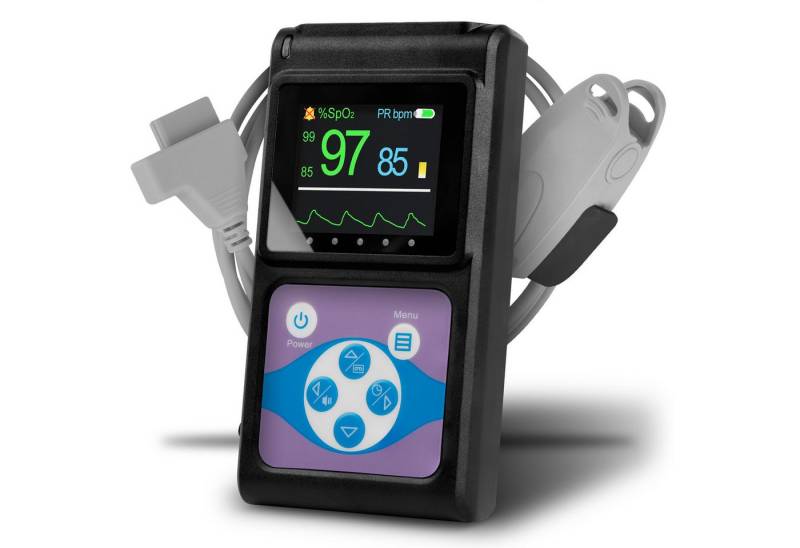 pulox Pulsoximeter PO-650A Handheld Puls- und SpO2-Messgerät mit Sensor von pulox