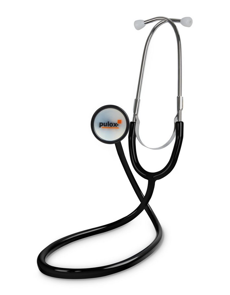 pulox Stethoskop SC-15 - Einschlauch Stethoskop mit Doppelkopf-Bruststück aus Aluminium von pulox