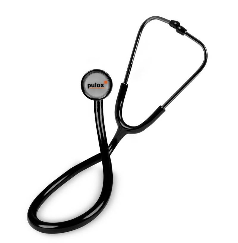 pulox Stethoskop SC-20 - Einschlauch Stethoskop mit Flachkopf-Bruststück aus Zink von pulox