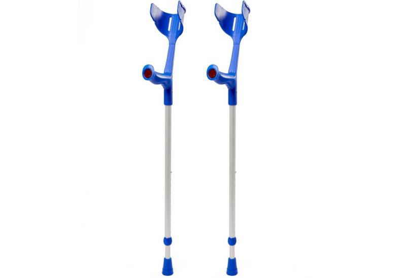 pulox Unterarmkrücke "Magic-Soft" Krücken-Paar (2 Stk) von Rebotec - Enzianblau, 2-tlg. von pulox