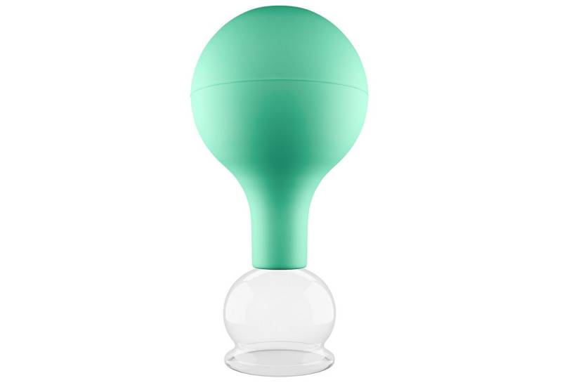 pulox Vakuum-Massager Schröpfglas aus Echtglas grün 32mm von pulox