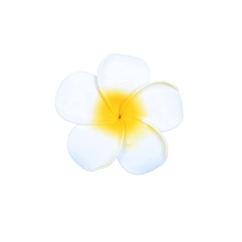 Haarnadeln mit Hawaii-Plumeria-Blume für Damen und Mädchen, weiße Blumen-Haarnadeln für Sommer, Strand, Urlaub, Haarschmuck, Hochzeit, Party-Zubehör von pulunto