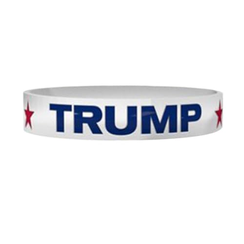 pulunto Trump 2024 Armband, inspirierende Trump-Armbänder, nehmen Sie Amerika zurück, Silikon-Gummi-Armbänder, Silikon von pulunto