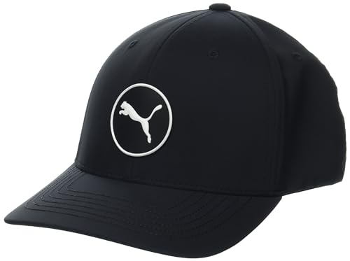 PUMA Herren Circle Cat Tech Cap Verschluss, Schwarz, Einheitsgröße von pumagolf