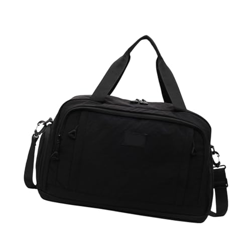 2025 Stilvolle leichte Reisetasche für Fitnessstudio, Geschäftsreisen, erweiterbares Design, Schultertaschen, Griff, Sporttasche, Schwarz , Mass Beauty von pumpumlia