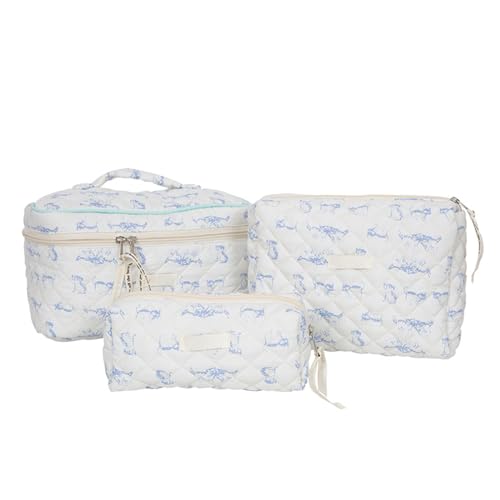 3-teiliges vielseitiges Toilettenartikel-Organizer-Set, geräumige Make-up-Tasche für Reisen, Geschäftsreisen und Schulwohnheime, große Kapazität, Make-up-Tasche von pumpumlia