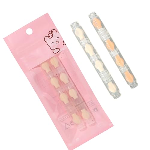 8 Stück sanfte Einweg-Lidschatten-Schwamm-Applikatoren, abnehmbare, wischfeste Make-up-Werkzeuge für empfindliche Haut, abnehmbare Make-up-Applikatoren von pumpumlia