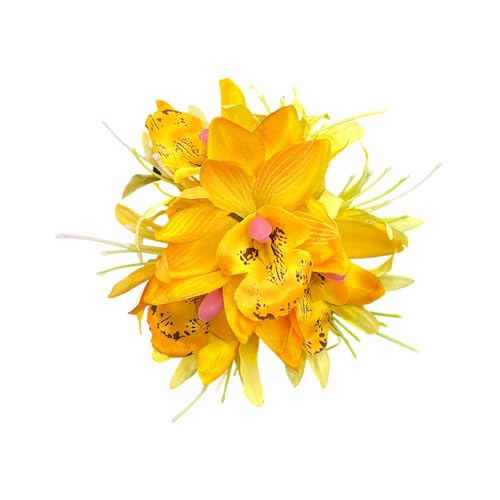 Blumen-Haarspange für Frauen und Mädchen, künstliche Haarnadel, Kopfschmuck, Haarschmuck, florale Haarspange für Hochzeiten und Partys von pumpumlia