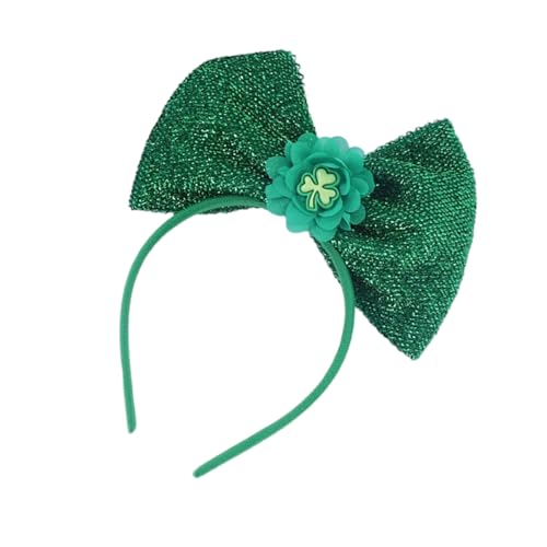 Buntes Haarband mit einzigartiger Schleife und Kleeblatt-Detail, Haarschmuck für Patrick's Day und Feste von pumpumlia