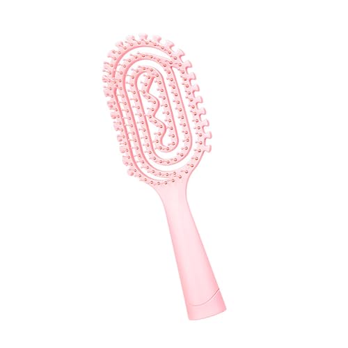 Entwirrende Haarbürste, ausgehöhlter Kamm, einfach zu bedienen, Haarbürste für Damen, verabschieden Sie sich von Knoten, geeignet für dickes Haar, Haarglättungsbürste von pumpumlia