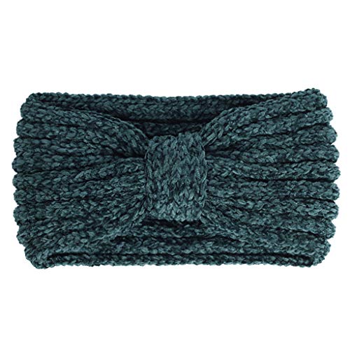Frauen Winter Chenille Gestrickt Stirnband Knotted Mit Der Elastischen Haarbandohrwärmer Geknotet von pumpumlia