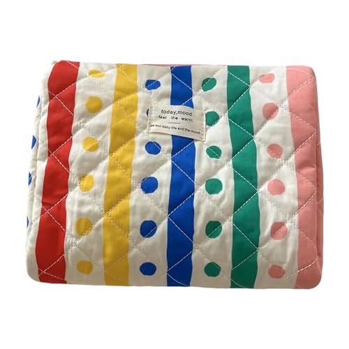 Kulturbeutel in Regenbogenfarben, modische Make-up-Tasche, Handtasche, Reise-Kosmetiktasche, Make-up-Tasche für Frauen und Mädchen, Regenbogen-Make-up-Tasche, Clutch-Tasche, Mass Beauty von pumpumlia