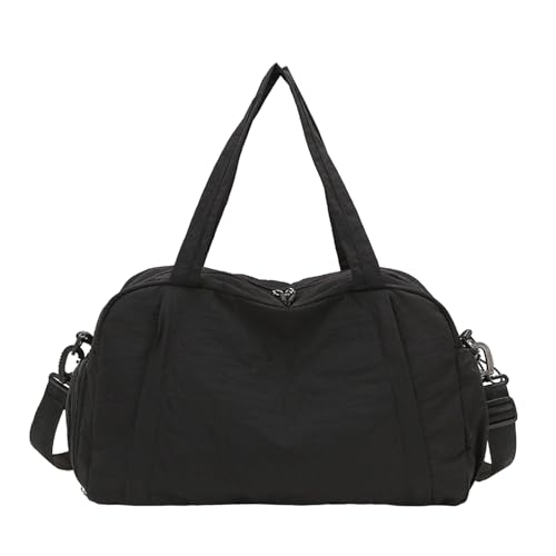 Multifunktionale, wasserabweisende Trainingstasche mit belüftetem Schuhfach für Laufen, Outdoor-Aktivitäten, Turnbeutel, Schwarz , Mass Beauty von pumpumlia