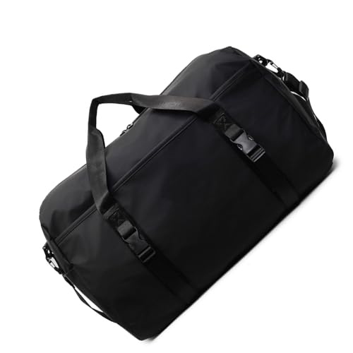 Multifunktionale Trainingstasche mit isoliertem Schuhabschnitt, praktische Oxford-Konstruktion, Komfort-Trageriemen, Sport-Oxford-Gewebe, wasserabweisende Tasche, Schwarz , Mass Beauty von pumpumlia