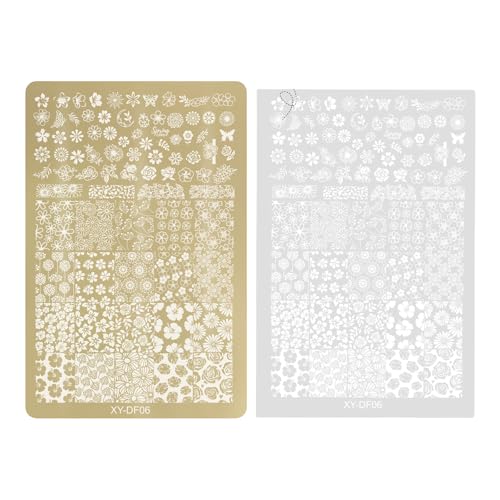 Nagel-Stempelplatte, Kunstschablonen, Spitze, Blumen-Platten für Dekorationen, Stempel, Nagelkunst, Stempeln Nagel-Stempelplatte, Kunstschablonen, Spitze, Blumen-Platten für Dekorationen, Stempel, Nagelkunst, Stempeln von pumpumlia