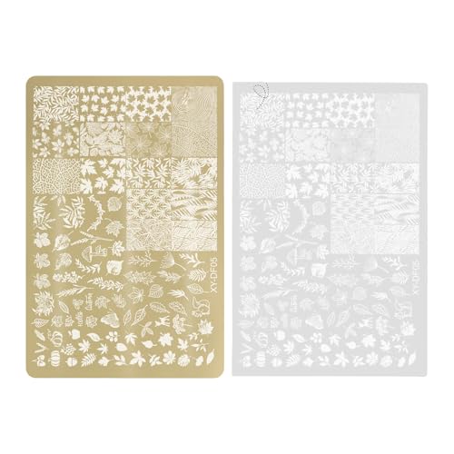 Nagel-Stempelplatte, Kunstschablonen, Spitze, Blumen-Platten für Dekorationen, Stempel, Nagelkunst, Stempeln Nagel-Stempelplatte, Kunstschablonen, Spitze, Blumen-Platten für Dekorationen, Stempel, Nagelkunst, Stempeln von pumpumlia