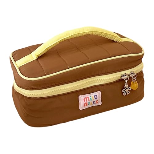 Praktischer Make-up-Organizer mit großem Fassungsvermögen für Reisende, mehrere Taschen, trendiges, buntes Design, tragbare Kosmetik-Aufbewahrungstasche, Business-Reisen, Kulturbeutel mit von pumpumlia