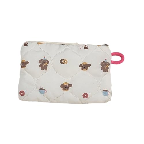 Reise-Make-up-Tasche, gesteppt, Kosmetiktasche, Cartoon-Hautpflege-Organizer, kleine Reißverschlüsse, schöne Kulturbeutel, Münzgeldbörse, Kulturbeutel, Cartoon-Make-up-Tasche, Kulturbeutel von pumpumlia