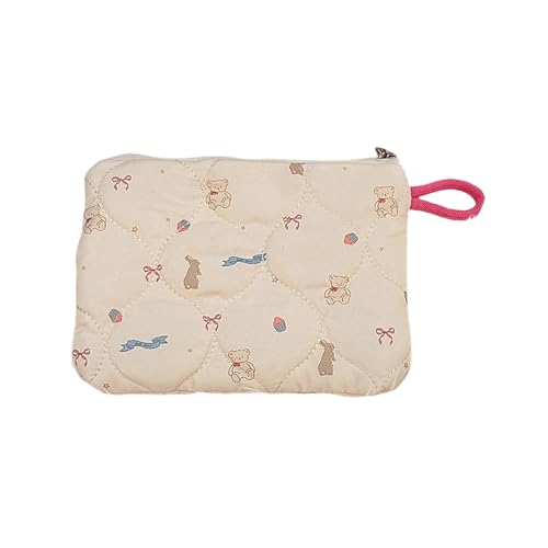 Reise-Make-up-Tasche, gesteppt, Kosmetiktasche, Cartoon-Hautpflege-Organizer, kleine Reißverschlüsse, schöne Kulturbeutel, Münzgeldbörse, Kulturbeutel, Cartoon-Make-up-Tasche, Kulturbeutel von pumpumlia