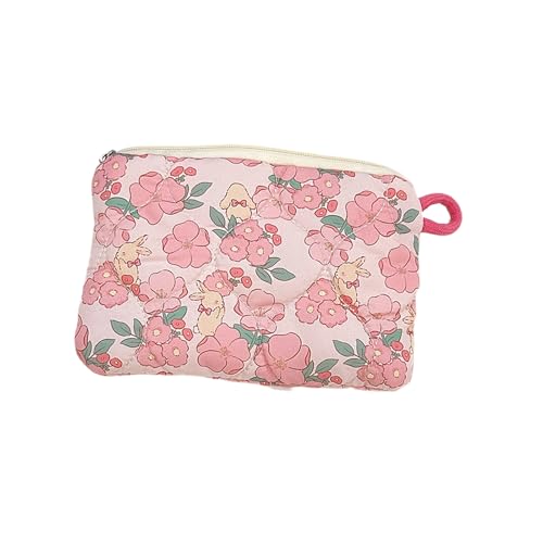 Reise-Make-up-Tasche, gesteppt, Kosmetiktasche, Cartoon-Hautpflege-Organizer, kleine Reißverschlüsse, schöne Kulturbeutel, Münzgeldbörse, Kulturbeutel, Cartoon-Make-up-Tasche, Kulturbeutel von pumpumlia