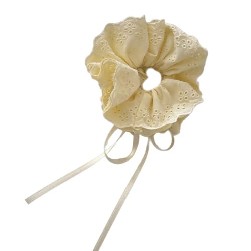 Spitzen-Haargummis mit Kordelzug für Damen und Mädchen, übergroßer Pferdeschwanz-Halter, bequemer Haargummi für den täglichen Gebrauch von pumpumlia