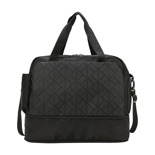 Sporttasche für Damen und Mädchen, Reisetasche, leicht, für Wochenende, wasserabweisend, Geschenk für die Nacht, Schwarz , Mass Beauty von pumpumlia