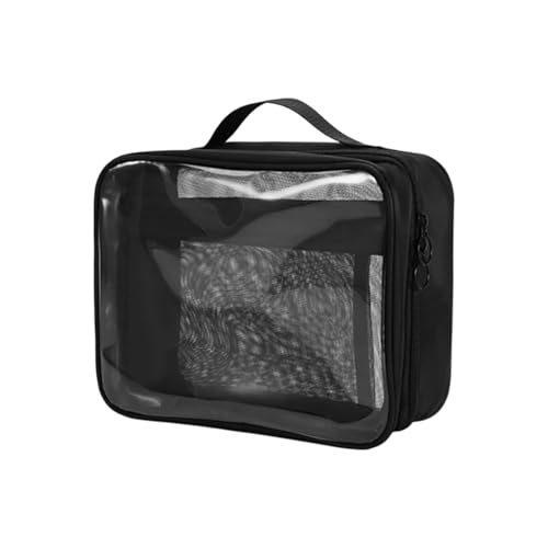 Tragbare Reise-Kulturbeutel, transparent, PVC, Make-up-Tasche, Reise-Kosmetiktasche, Make-up-Tasche mit Reißverschluss für Damen, Toilettenartikel, Make-up-Taschen, a, Mass Beauty von pumpumlia
