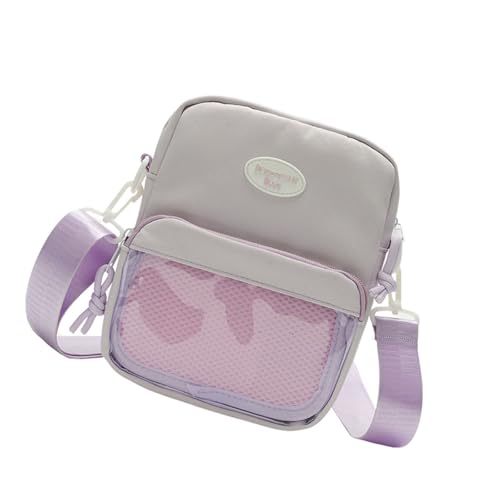 Transparente Itabag für Pin-Display, japanische Stile, Umhängetasche, modische Schultertasche, Harajukus, Kuriertasche, Handy, Itabag für Pin-Display, klare Schulter, japanische Umhängetasche, violett von pumpumlia