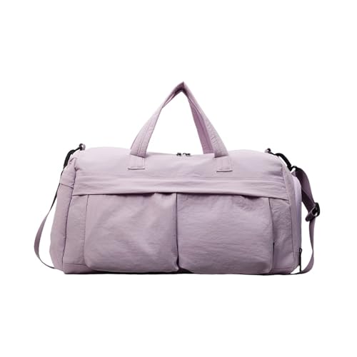 Wasserdichte Reisetasche für Damen, Sport, Fitnessstudio, Übernachtung, Schultertasche, Reisetasche, violett, Mass Beauty von pumpumlia