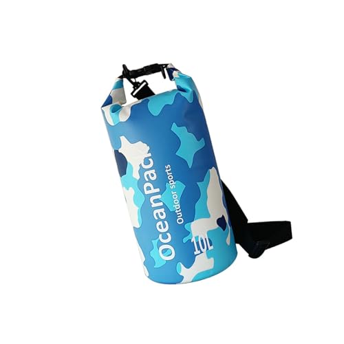 pumpumlia Dry Bag Praktische Aufbewahrungstasche, auslaufsicher, Trockensäcke, Aufbewahrung für Camping, Ausrüstung, Reiseartikel, auslaufsicher, faltbar, Eimersäcke für Damen, Farbe: Blau von pumpumlia